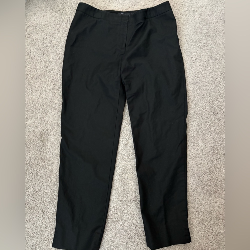 Lafayette 148 New York Black Straight Leg Pant 8